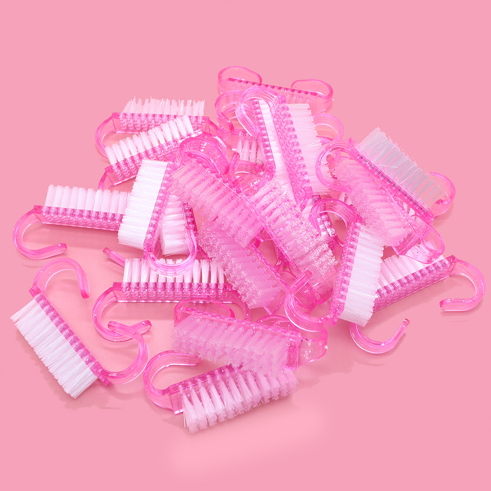 Nail Fan Brush - 10/30 個アクリルネイルアートブラシ 4 色マニキュアツールセットソフトダスト除去プラスチッククリーニングブラシパウダーダストクリーニング用