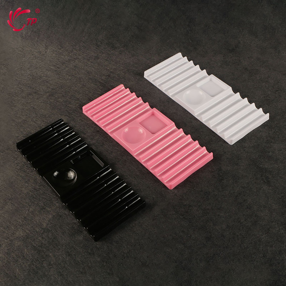 Nail Fan Brush - TPデュアルフォームホルダー プラスチック製ペンスタンド ネイルアートツール用 ネイルブラシホルダー収納 ネイルエクステンションモールドホルダー収納ラックツール