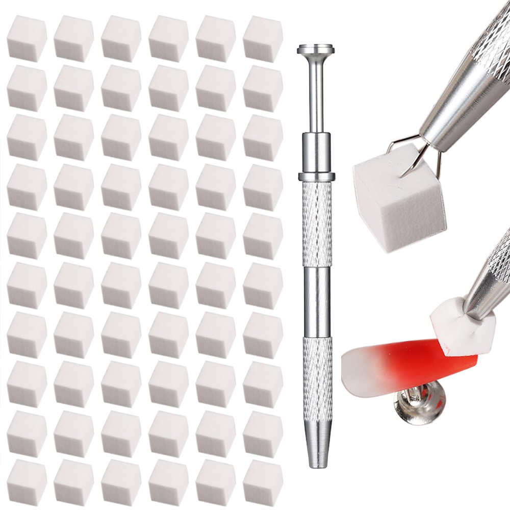 LULAA ネイルアートスポンジ DIY グラデーションネイ - Nail Fan Brush のレビューと価格