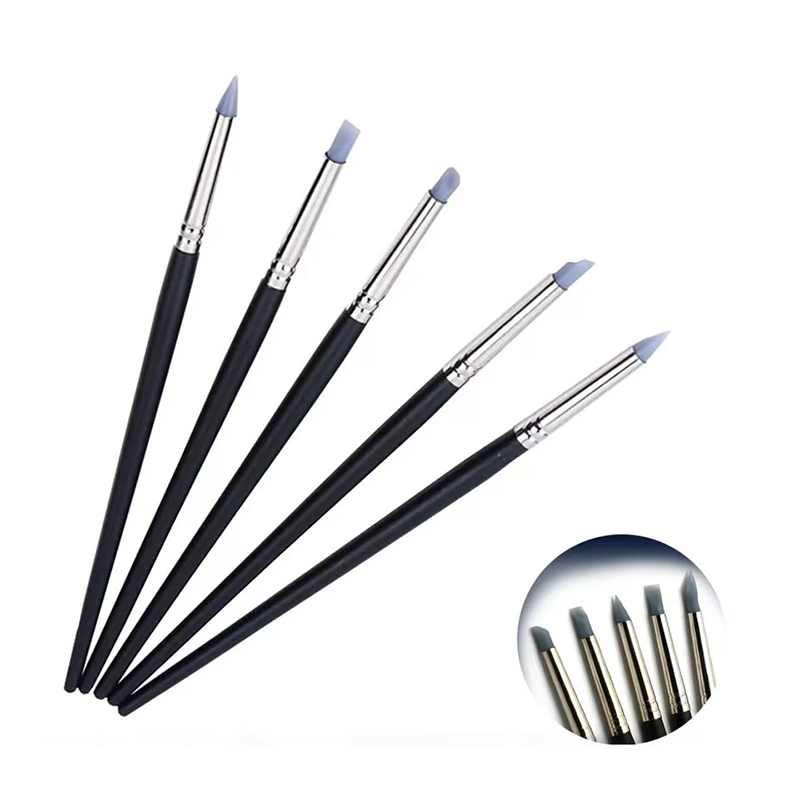 5本入り歯科用シリコンブラシペン、コンポジット修復、陶材、ネ - Nail Fan Brush のレビューと価格