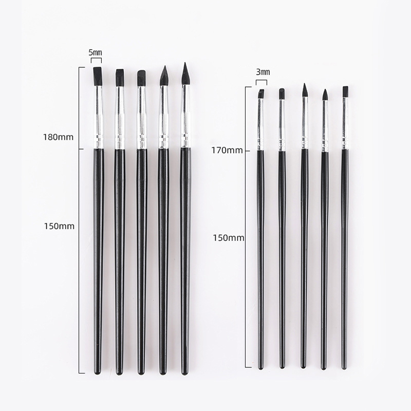 5本入り歯科用シリコンブラシペン、コンポジット修復、陶材、ネ - Nail Fan Brush のレビューと価格