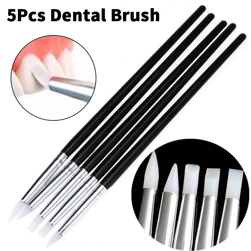 5本入り歯科用シリコンブラシペン、コンポジット修復、陶材、ネ - Nail Fan Brush のレビューと価格
