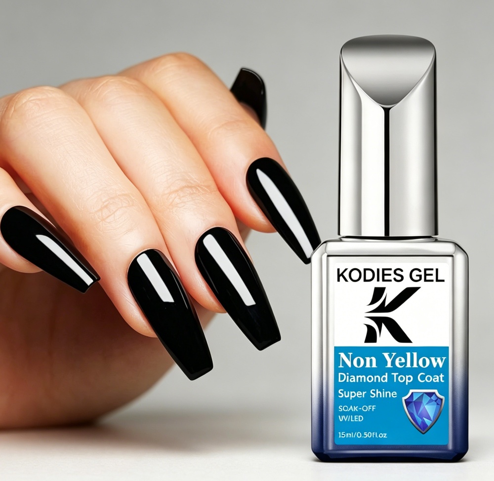KODIES GEL ノンイエロー トップコート ジェルネイ - Nail Art Yellow のレビューと価格