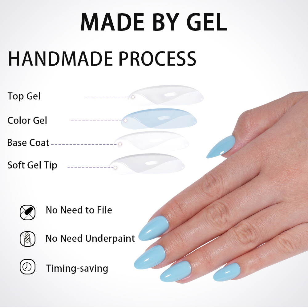 VITAGWX 32 個プレスオンネイルアーモンドネイルチッ - Nail Art Fake のレビューと価格