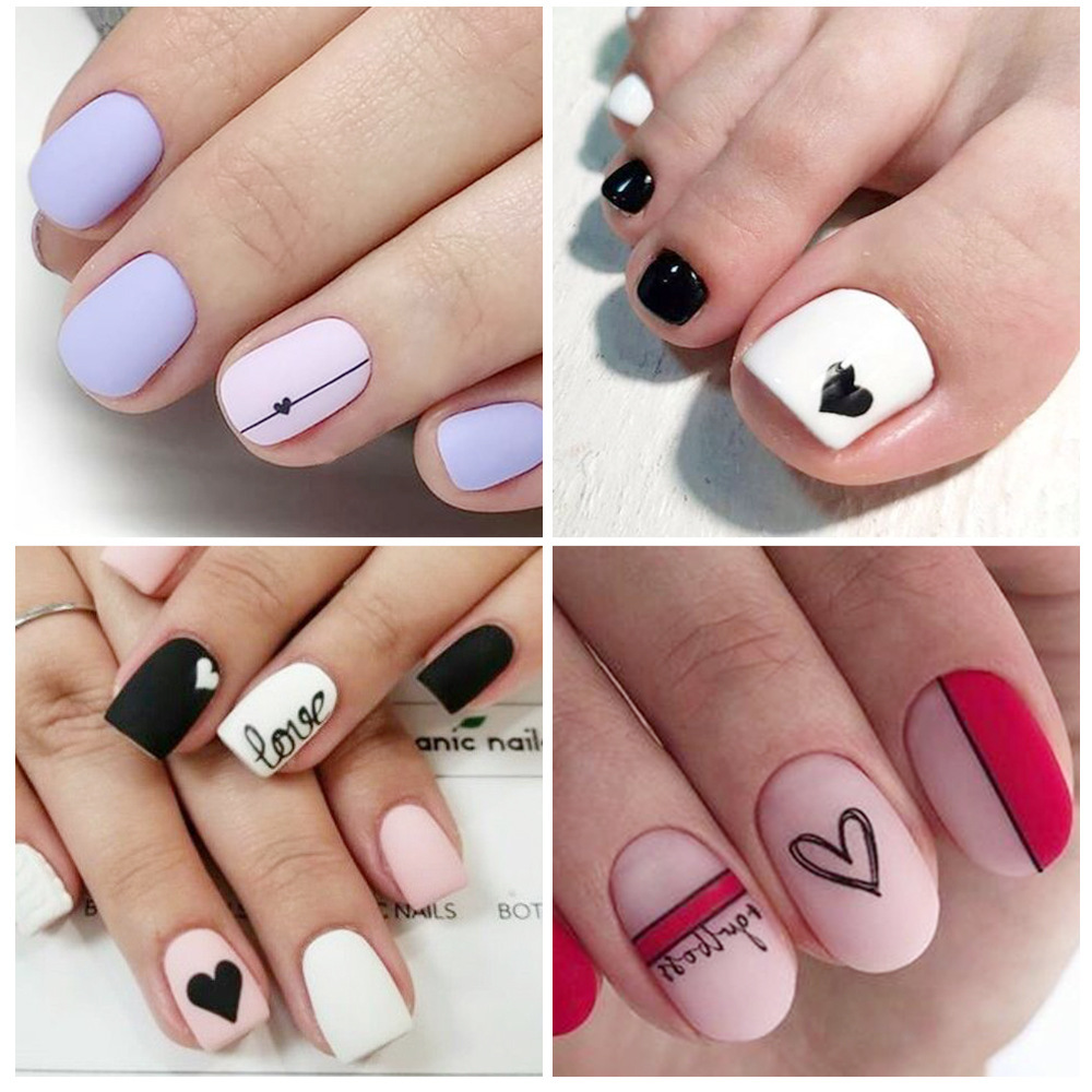 ネイルアートステッカー愛の心の手紙メッセージバレンタインデー - Nail Art Valentine のレビューと価格