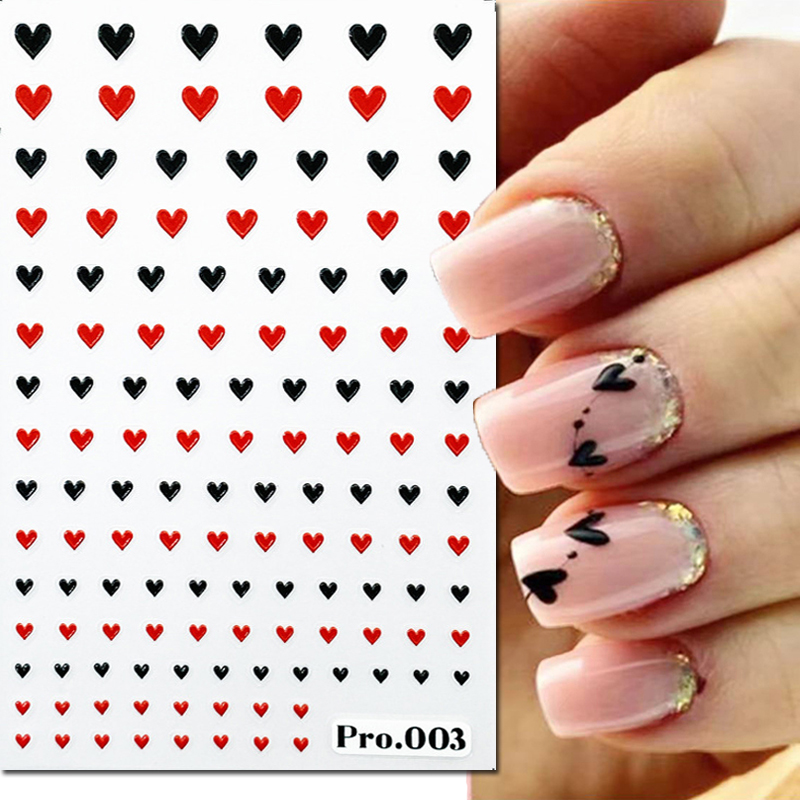 エンボス加工されたネイルアートステッカー,バレンタインデー, - Nail Art Valentine のレビューと価格