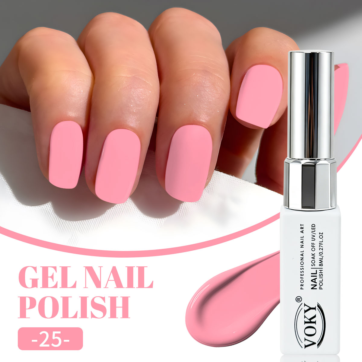 6色のネイルポリッシュセット、ホットピンク、ライトパープル、 - Nail Art Yellow のレビューと価格