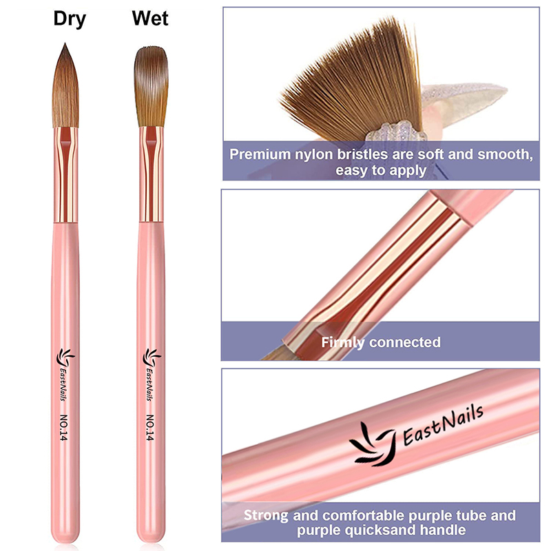 【3本セット アクリルネイルブラシ】 # 8/10/14 プ - Nail Fan Brush のレビューと価格