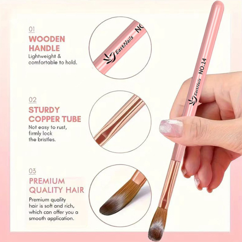 【3本セット アクリルネイルブラシ】 # 8/10/14 プ - Nail Fan Brush のレビューと価格