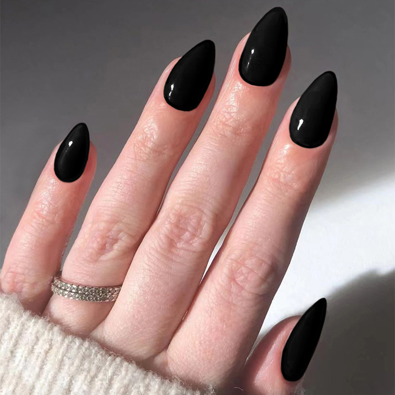 24枚入りソリッドカラーフェイクネイルセット、装着可能な赤い - Nail Art Fake のレビューと価格