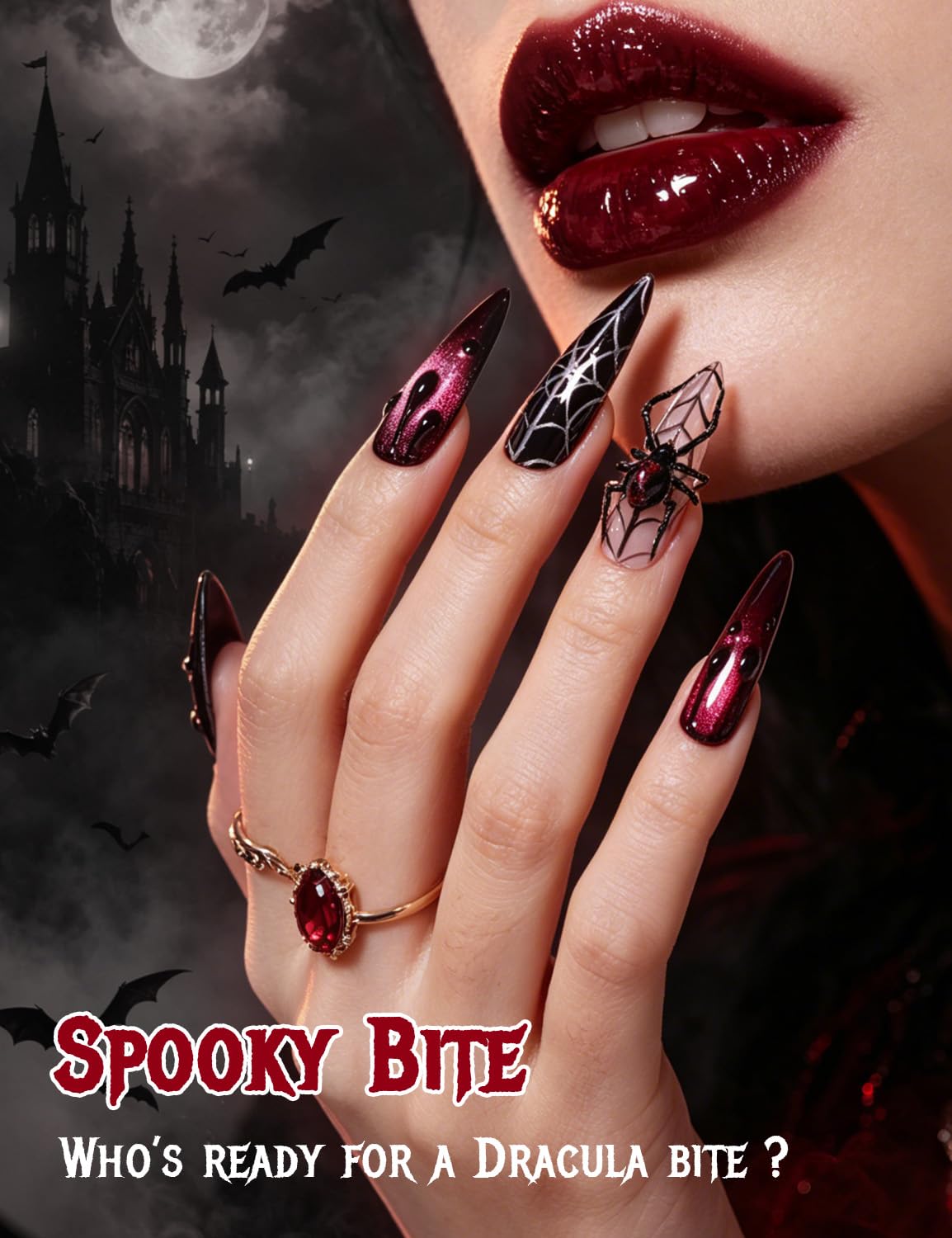 ビートルズ 3D ジェルネイルアート ホワイト スプーキーバ - Nail Art Vampire のレビューと価格