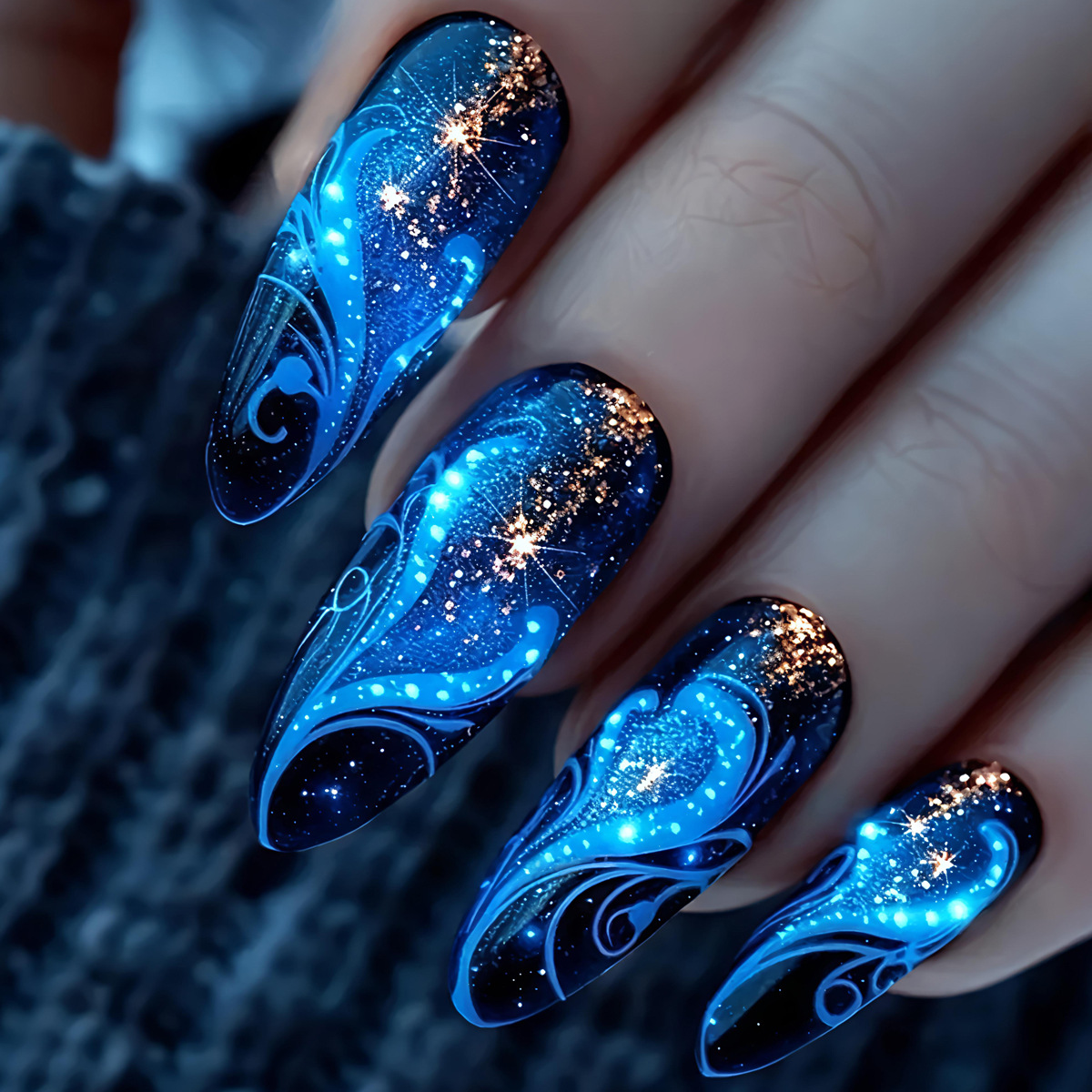 24枚セット ショート・ミディアム・ロング フェイクネイル  - Nail Art Yellow のレビューと価格