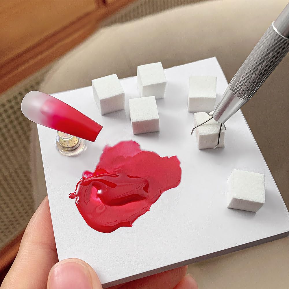 ネイルアートグラデーションソフトスポンジミニキューブネイルパ - Nail Fan Brush のレビューと価格