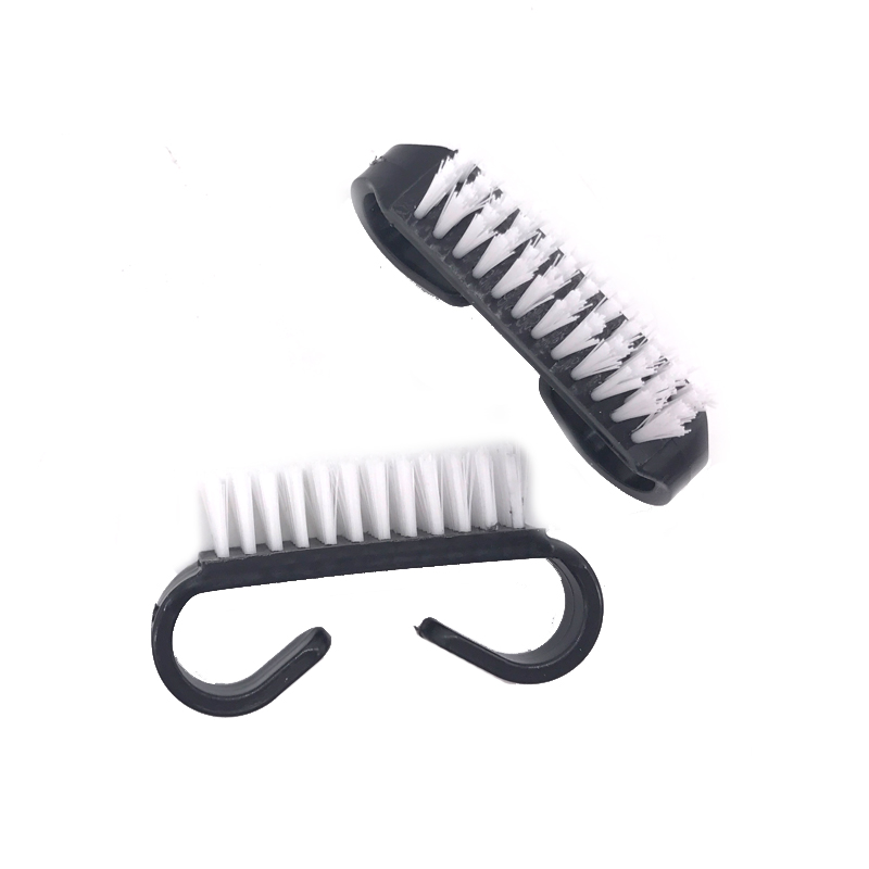 新しい10本入りブラックネイルアートケアアクリルブラシクリー - Nail Fan Brush のレビューと価格