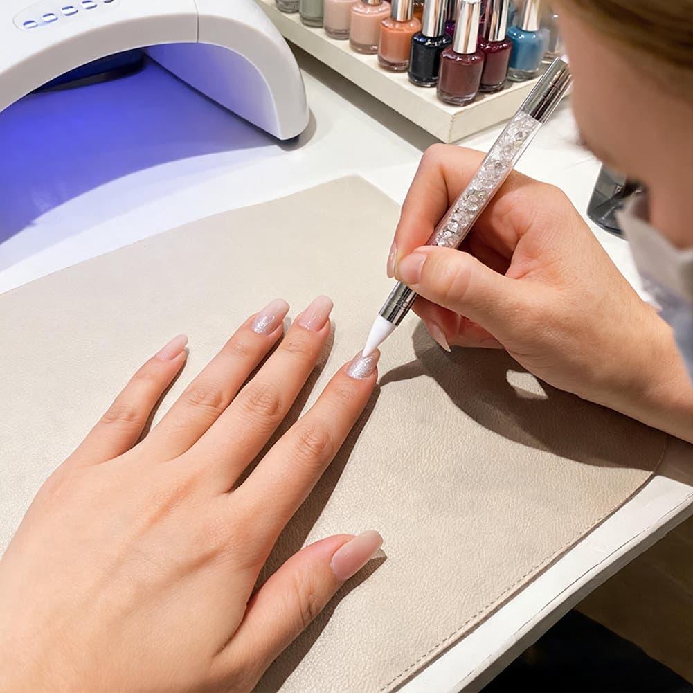 ネイルアート用ダブルヘッドシリコンペン、装飾ペン、グルーアプ - Nail Fan Brush のレビューと価格